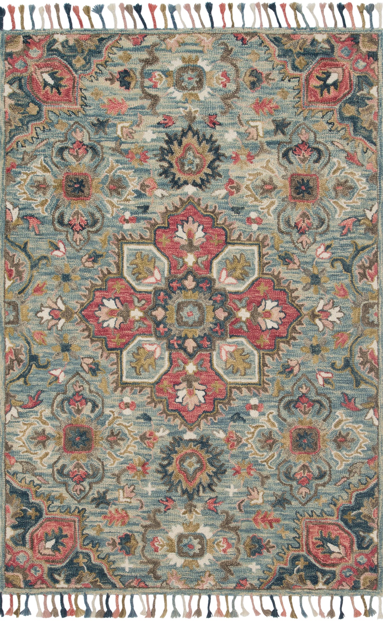 Zharah Light Blue / Multi — a Loloi rug at Laurie Yapp Home.