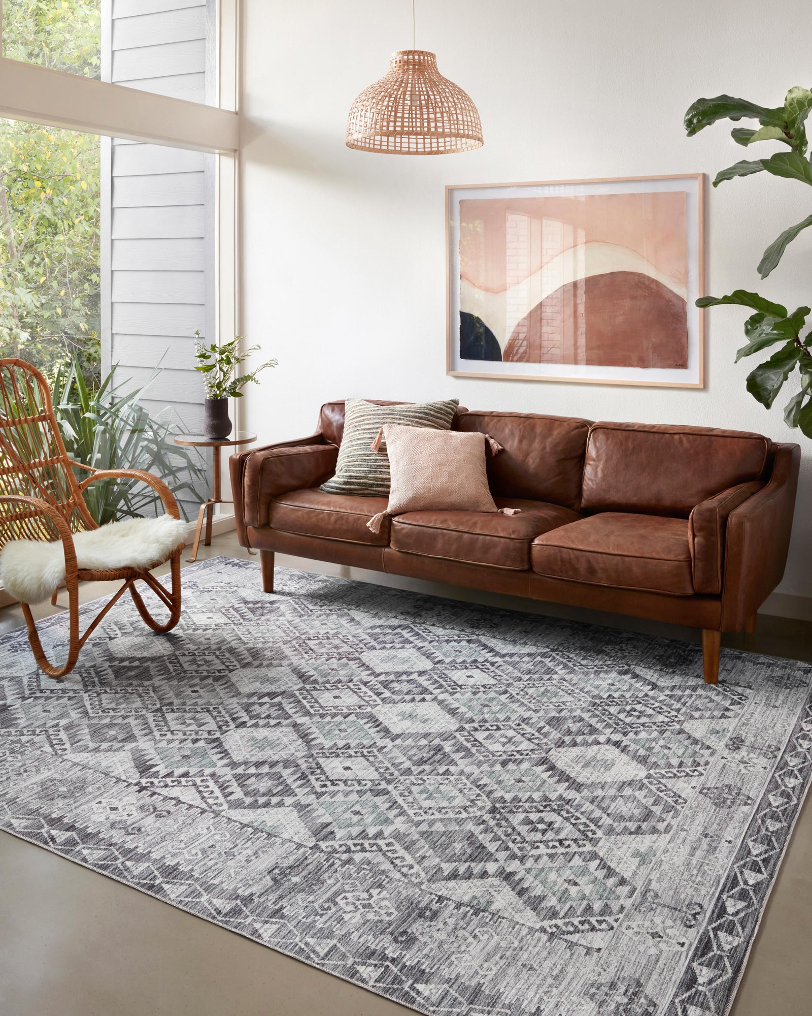 Zion Charcoal / Slate — a Loloi rug at Laurie Yapp Home.