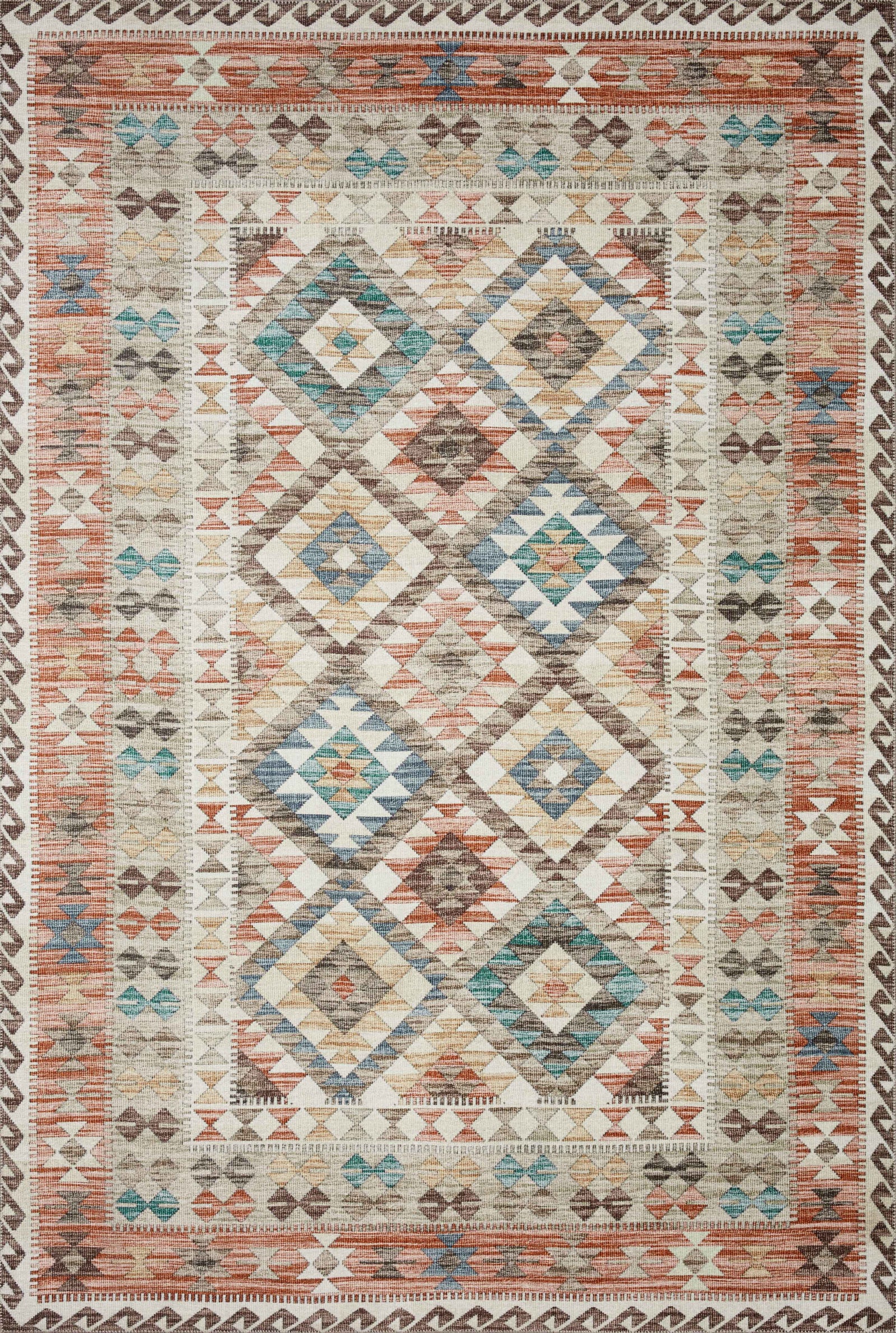 Zion Ivory / Multi — a Loloi rug at Laurie Yapp Home.