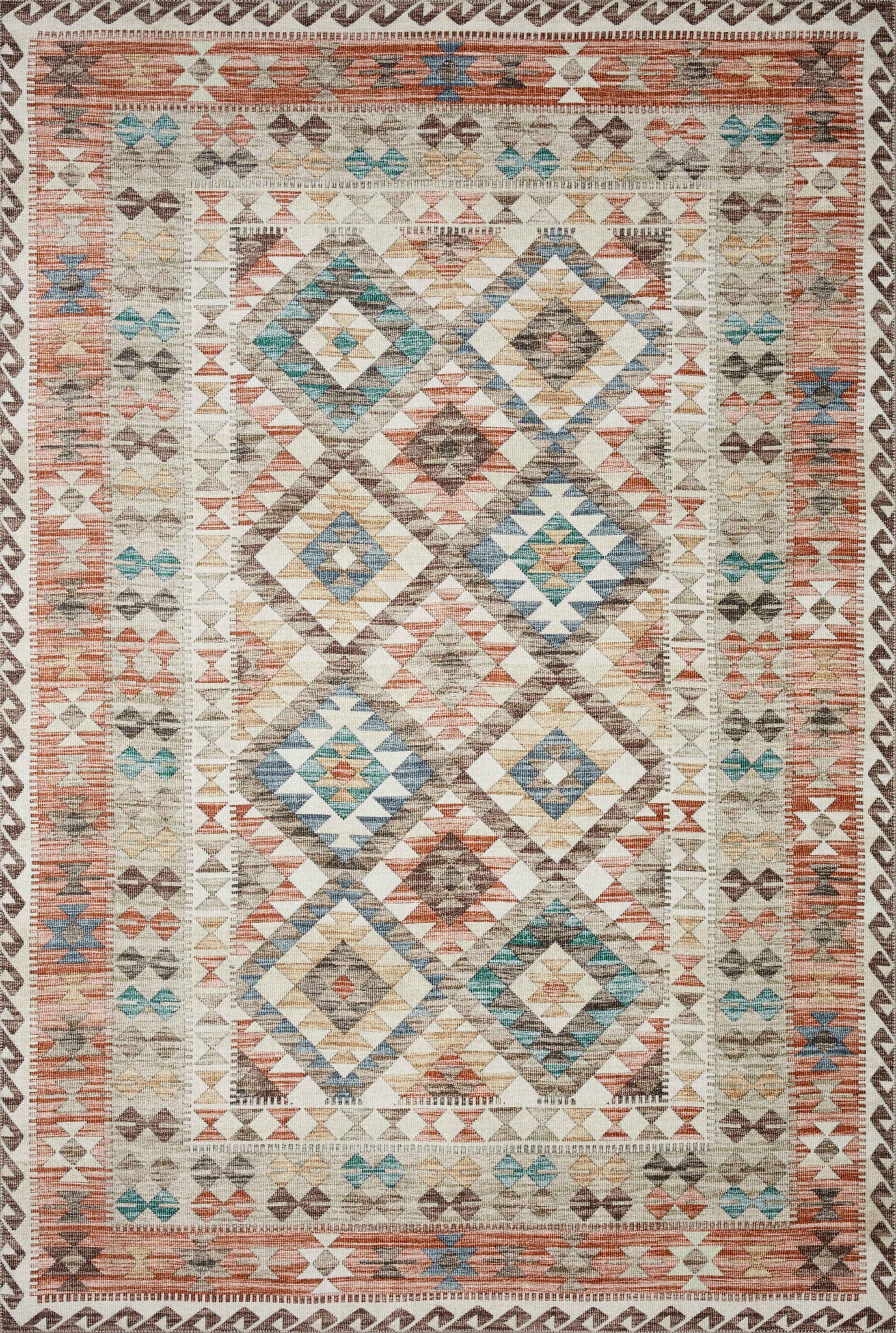 Zion Ivory / Multi — a Loloi rug at Laurie Yapp Home.