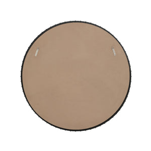 Back view of Timo mirror by Renwil, showing a smooth surface with mounting hooks.