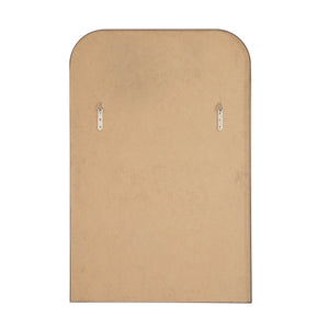Back view of Colima Wall Mirror featuring a flat surface with mounting hooks.