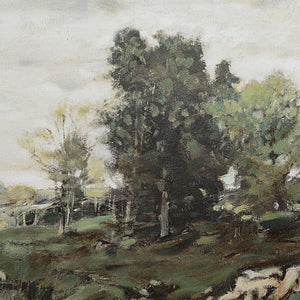 Close-up of Nature canvas art by Renwil highlighting detailed trees and foliage.