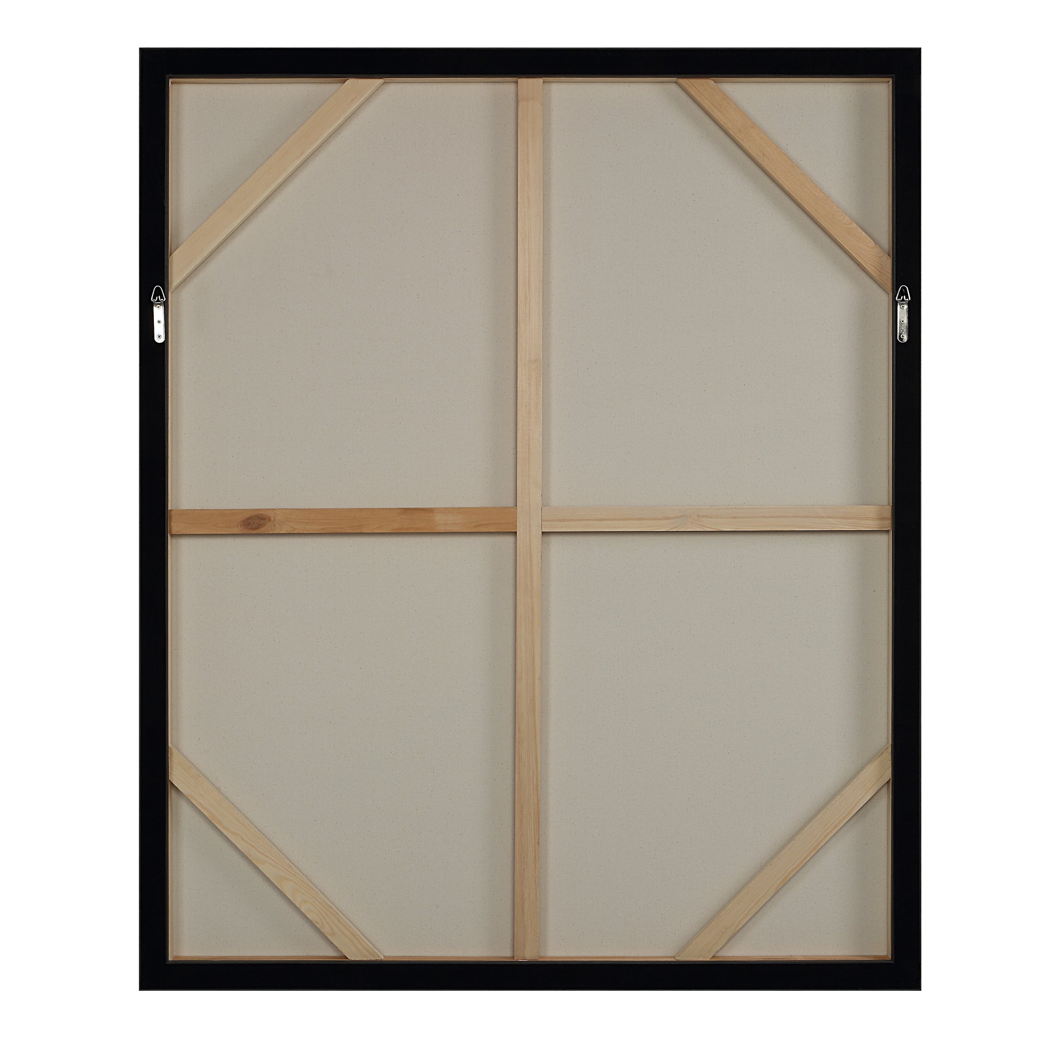 Baelish Canvas Art back view showing the wooden frame and canvas support structure