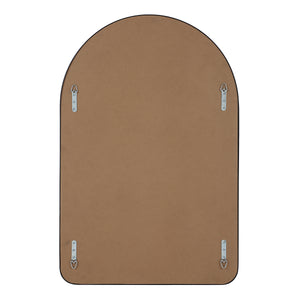 Back view of the Cascais mirror showing a brown backing and mounting hardware.