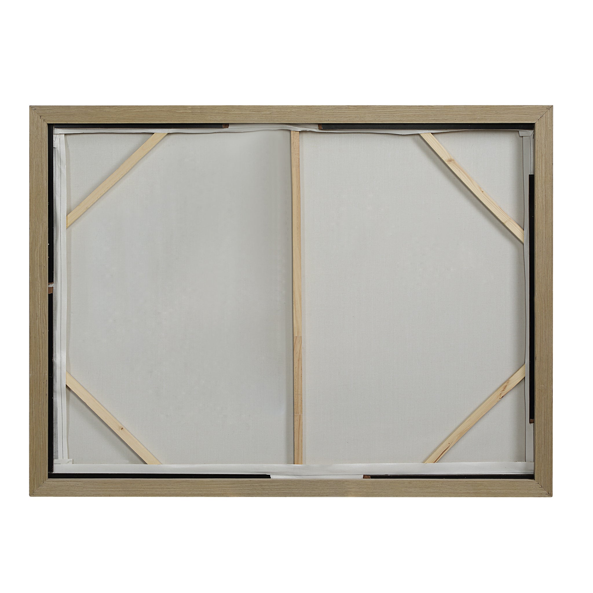 Back view of Anse canvas art, showing the wooden frame and canvas support.