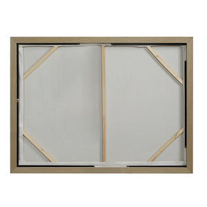 Back view of Anse canvas art, showing the wooden frame and canvas support.