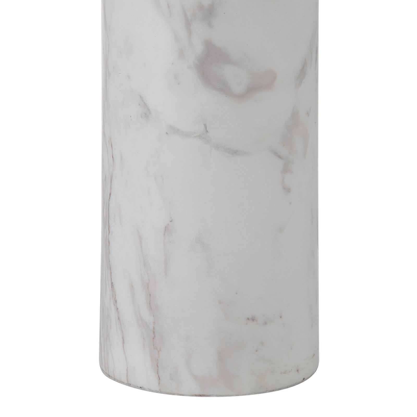 Beausoleil Table Lamp with a white fabric shade and a marble base