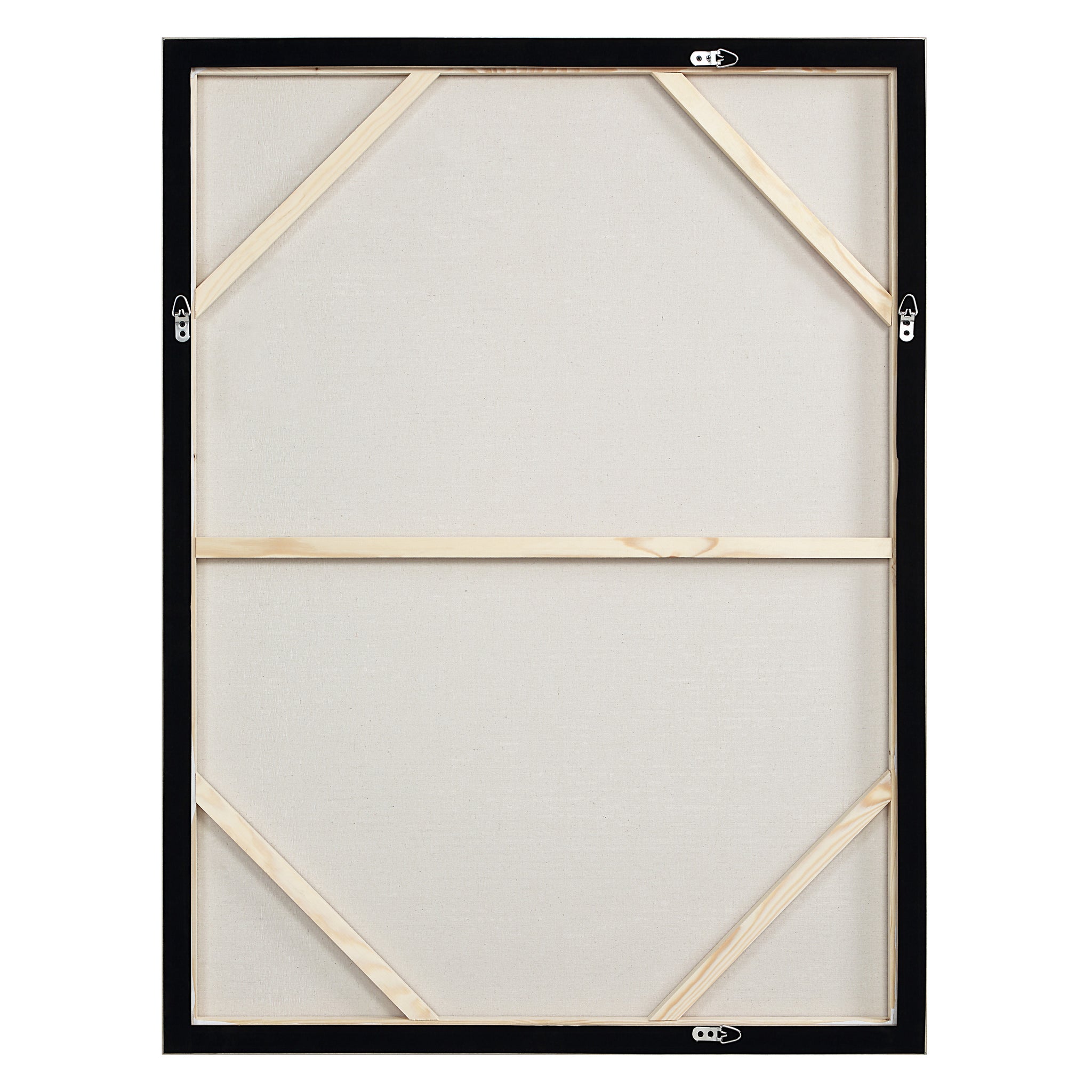 Nala Canvas Art back view displaying the wooden frame and canvas structure.