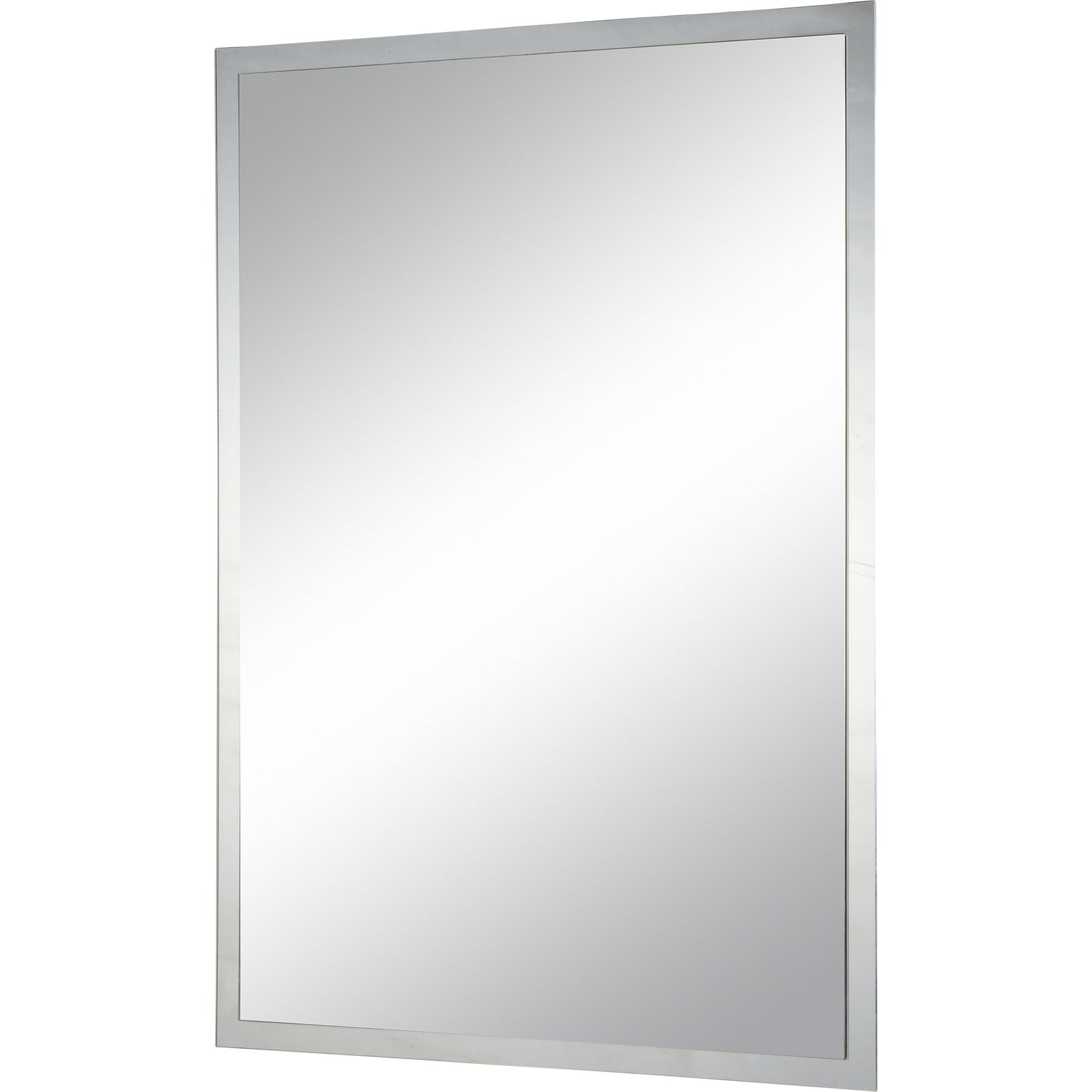 Asset Wall Mirror by Renwil with a sleek silver frame and clear reflective surface