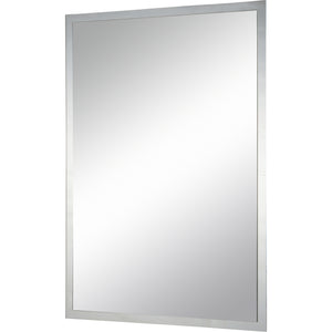 Asset Wall Mirror by Renwil featuring a modern silver frame and clear glass surface