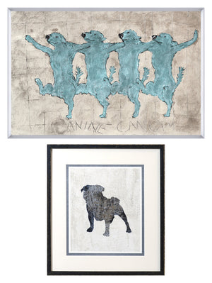 Canine Can Can & Bulldog Silhouette Pair Bundle