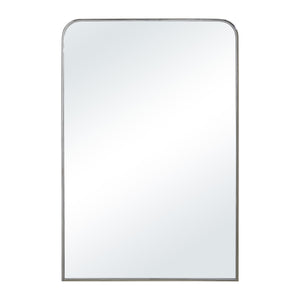 Jackline mirror by Renwil with a rounded top and silver frame.