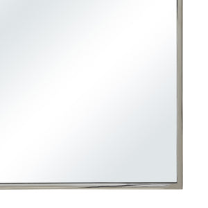 Jackline mirror close-up, showcasing a sleek silver frame and clear reflective surface.