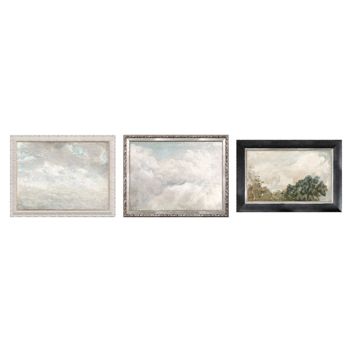 Cloud Studies Trio Bundle - 3 Petite Scapes cloud studies