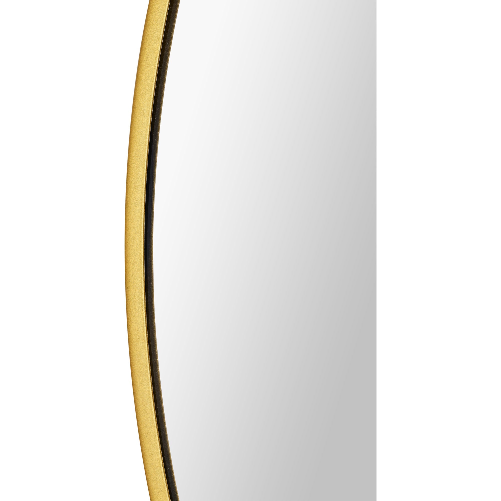 Close-up view of the Alegre Wall Mirror showcasing its gold frame.