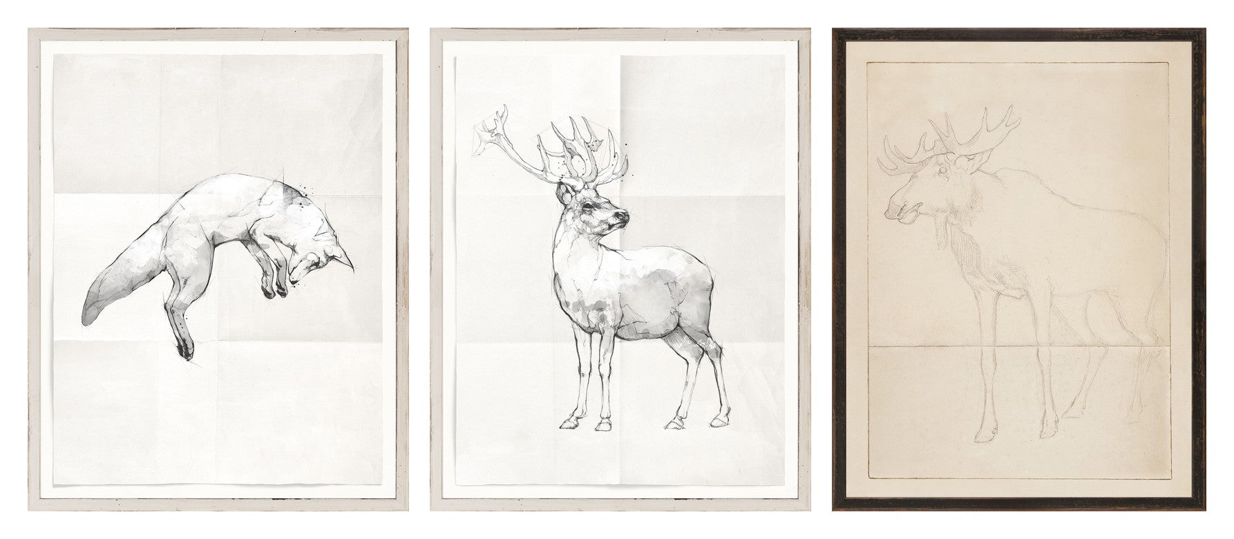 Cottage Wildlife Sketches Trio Bundle