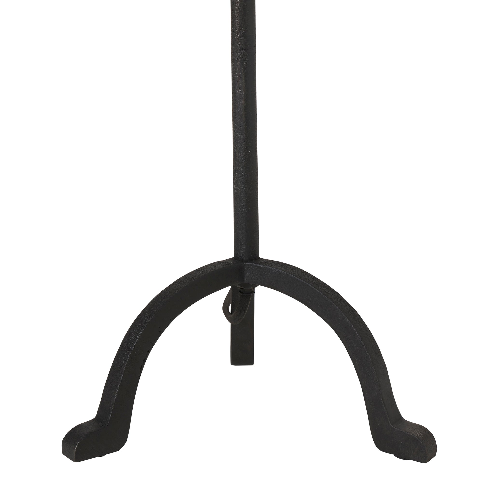 Kalista Table Lamp highlighting the decorative black metal base