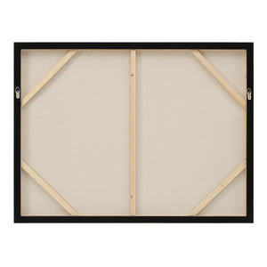 Back view of Ashby canvas art showing the frame and support structure