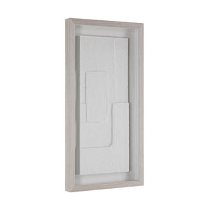 Arches wall art by Renwil featuring a textured white design in a light wood frame