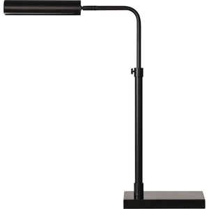 Fabolia Table Lamp in black with a sleek, modern design and a rectangular base.