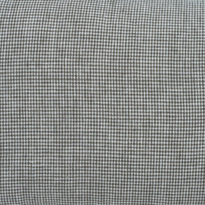 Close-up of Giverny Indoor Pillow showing a detailed black and white check pattern.