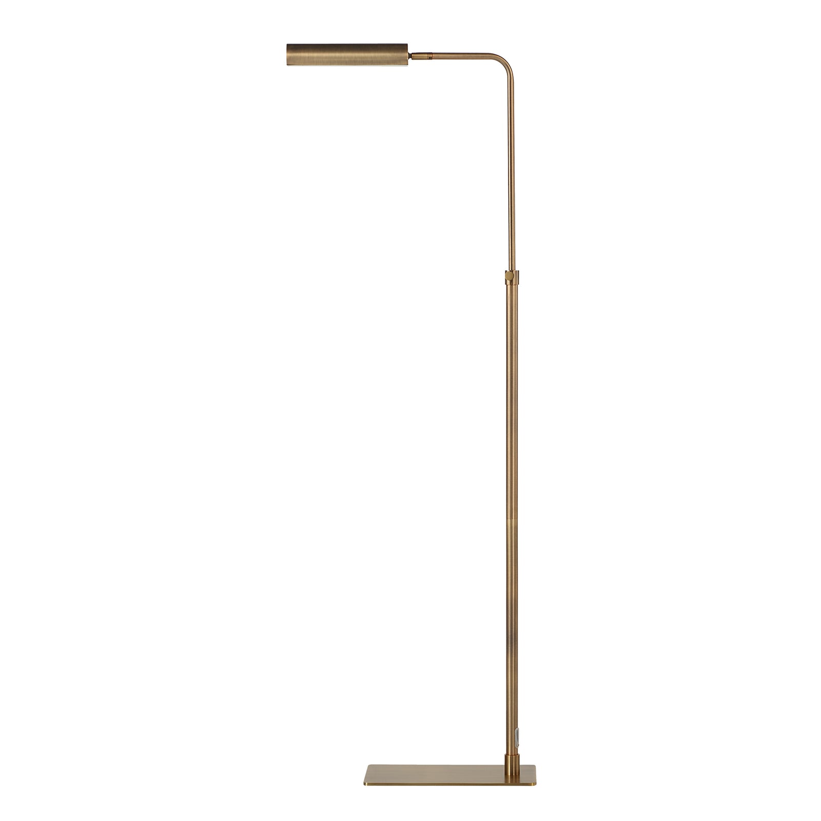 Kane floor lamp by Renwil in a sleek brass finish with a modern design