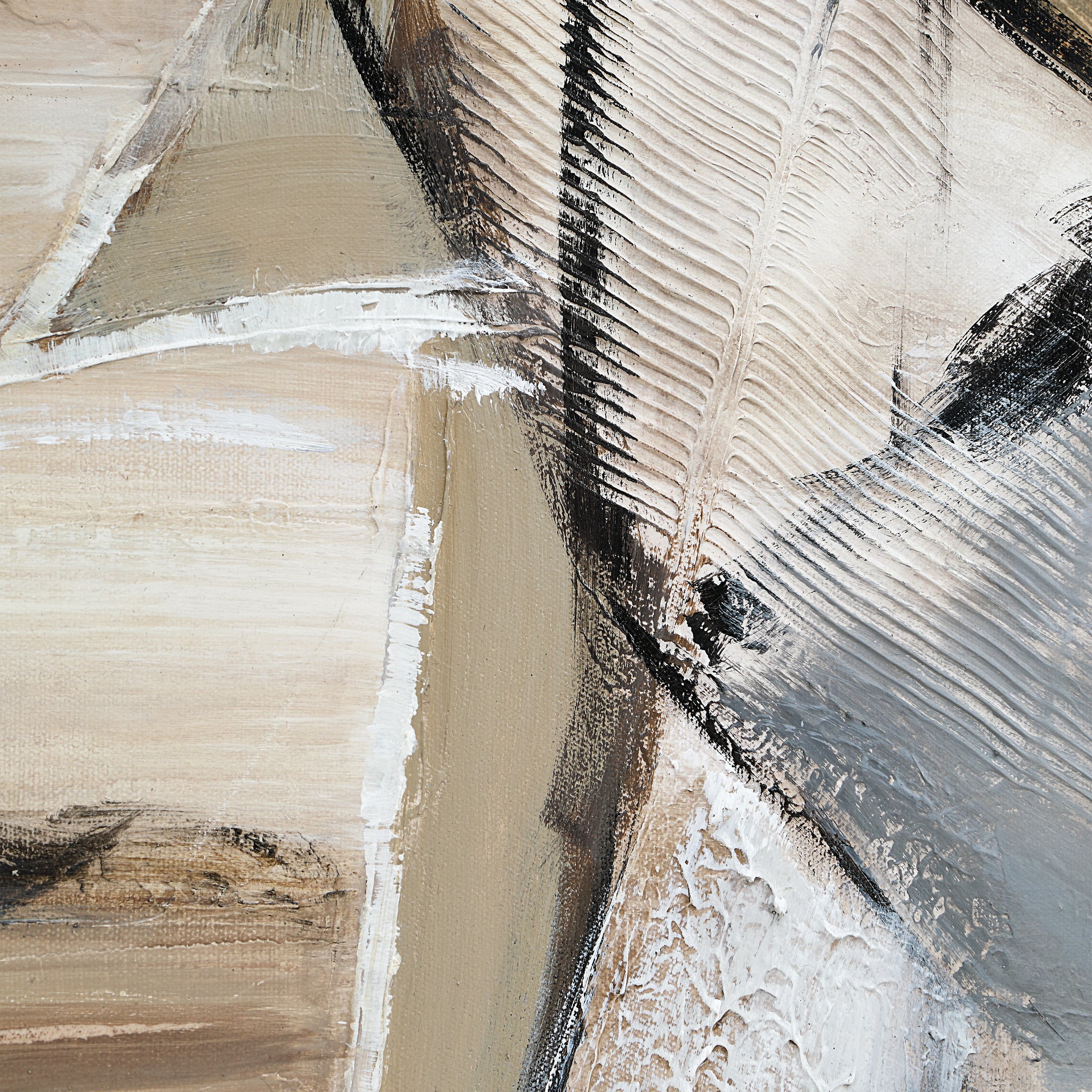 Close-up of Pascal canvas art, showcasing intricate brush strokes and layered textures.