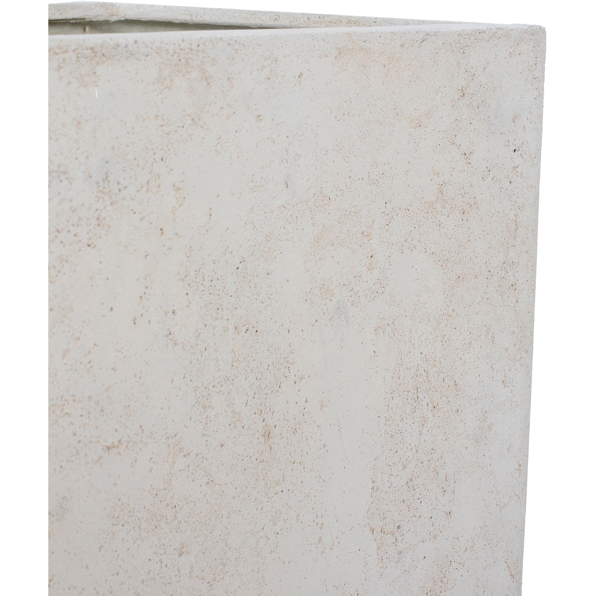 Alona Planter close-up showing light concrete texture and square edges.