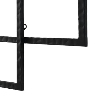 Bodkin Wall Decor close-up view highlighting a textured black frame with a circular hanging loop.