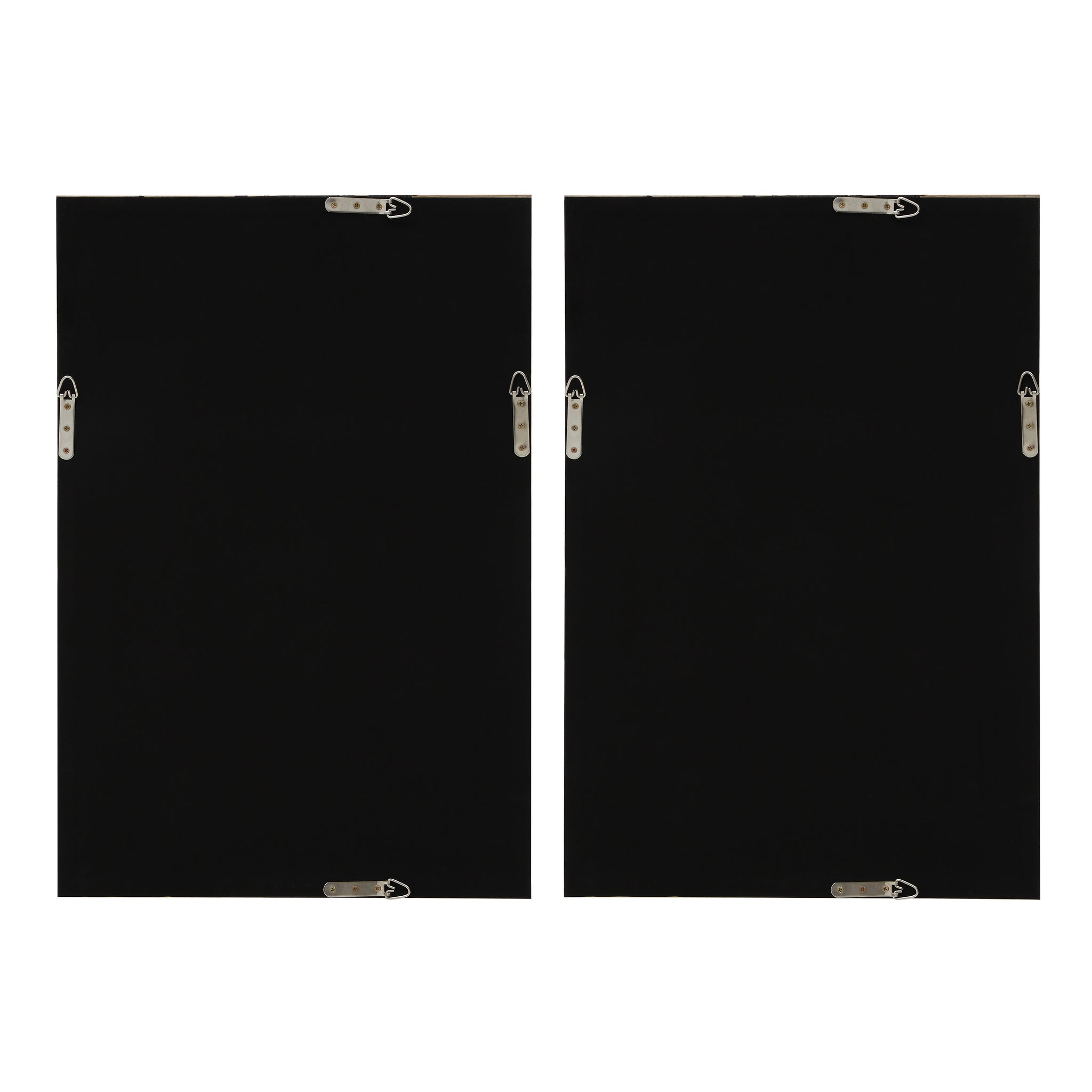 Back view of Trax wall art by Renwil, showing black backing with hanging hardware.
