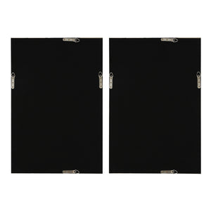 Back view of Trax wall art by Renwil, showing black backing with hanging hardware.
