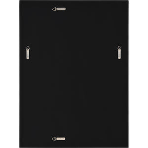 Carmelle Wall Mirror back view showing black backing and mounting hardware for easy installation.