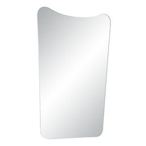 Selene Wall Mirror featuring a sleek design with a gently curved top edge.