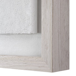 Arches wall art by Renwil featuring a textured white surface and light wood frame.