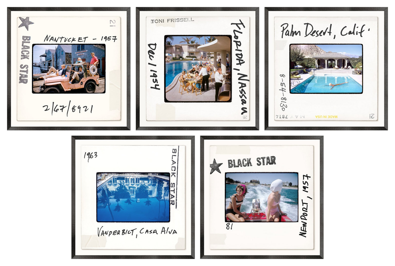 Toni Frissell Slides Mid-Century Quintet Bundle