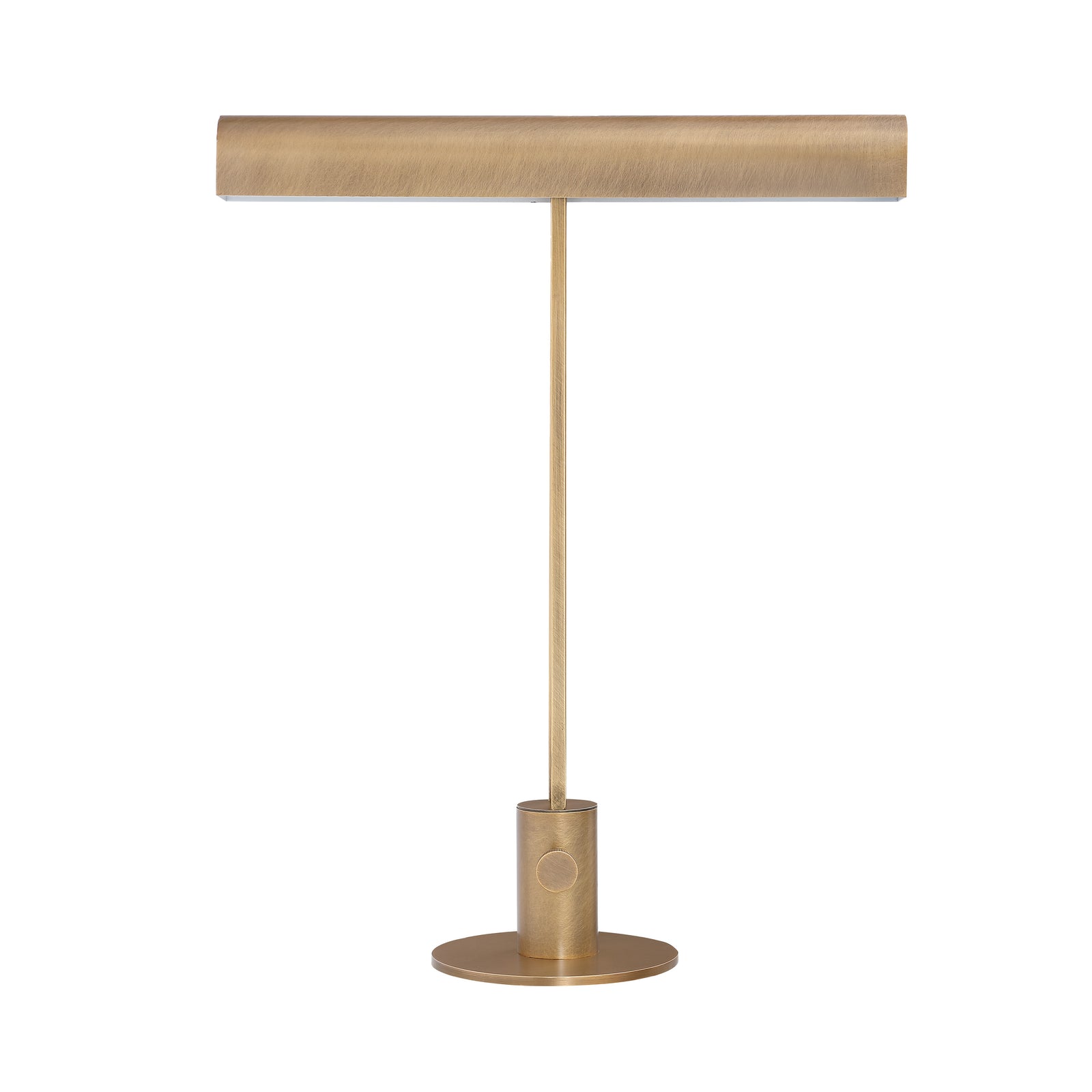 Storn Table Lamp by Renwil in brushed gold finish with a sleek, modern design.