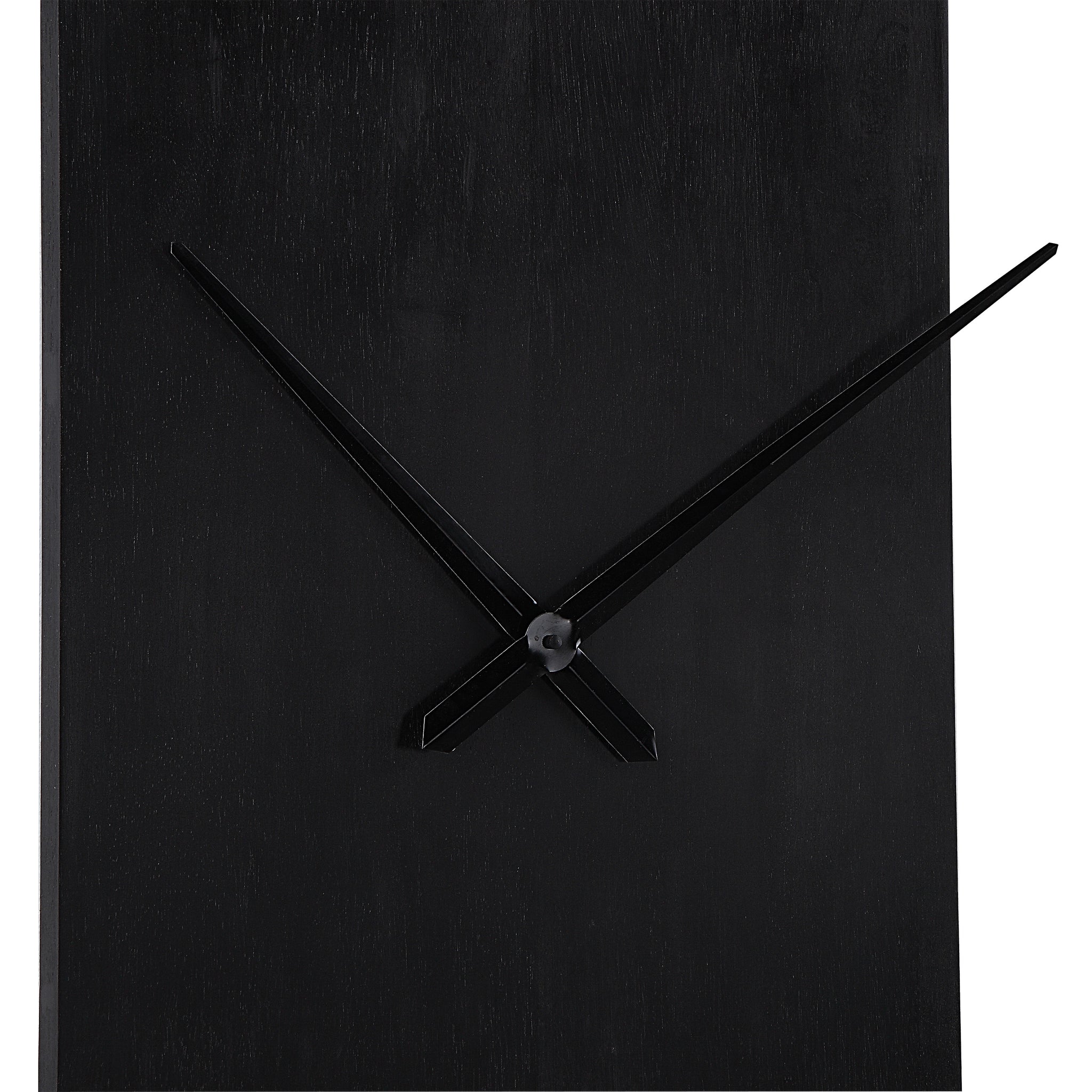 Detailed view of Romy Wall Clock highlighting the black clock face and hands