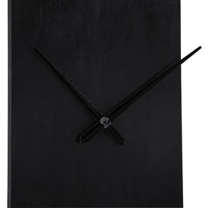 Detailed view of Romy Wall Clock highlighting the black clock face and hands