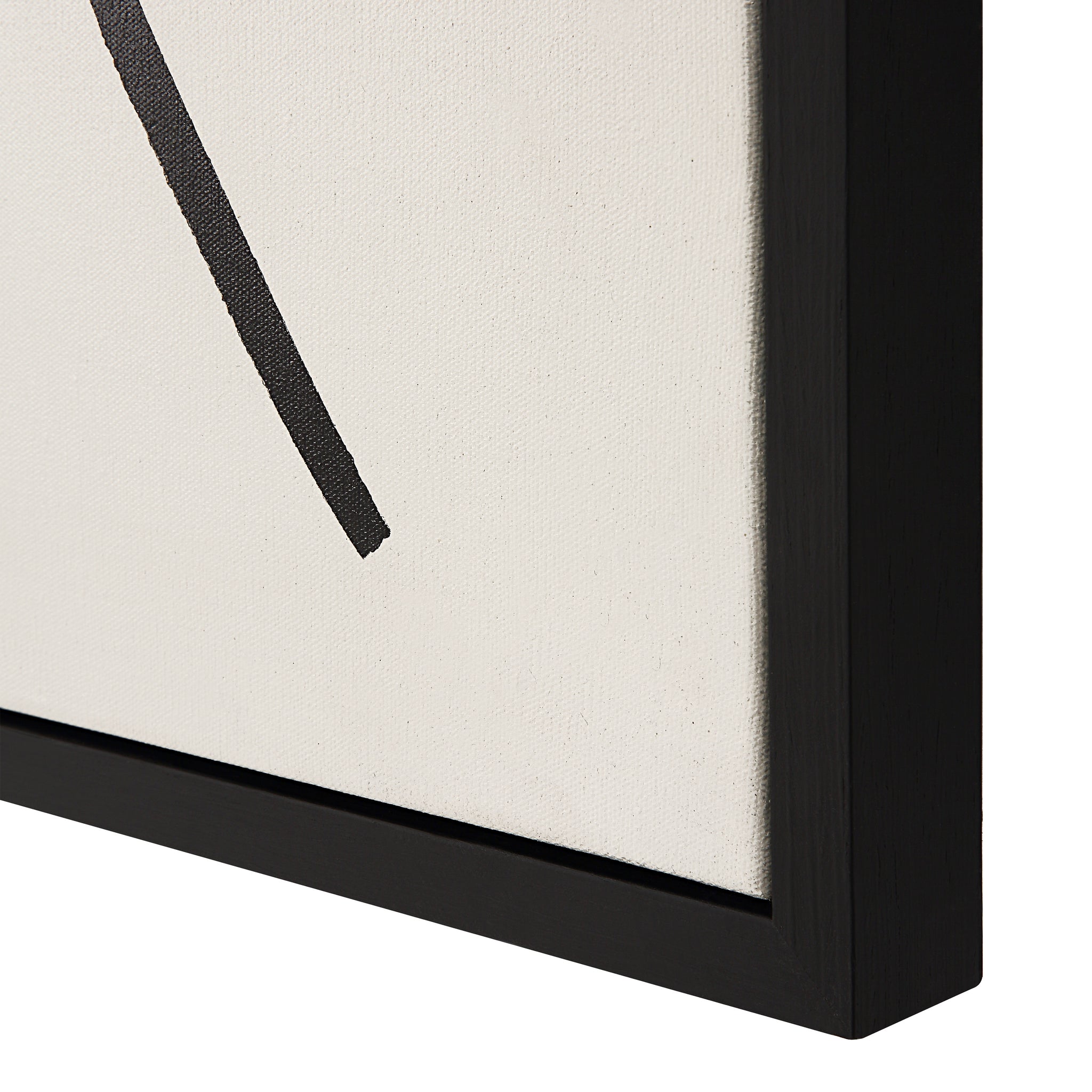 Moreau canvas art featuring a black line on a textured white background