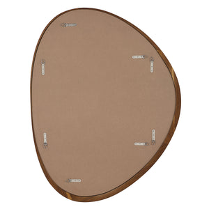 Back view of Borago mirror showing mounting hardware and smooth surface.