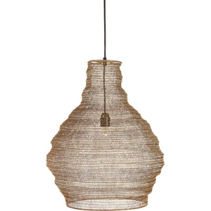 Gere Ceiling Fixture chandelier in natural fiber with a stylish design and pendant cord