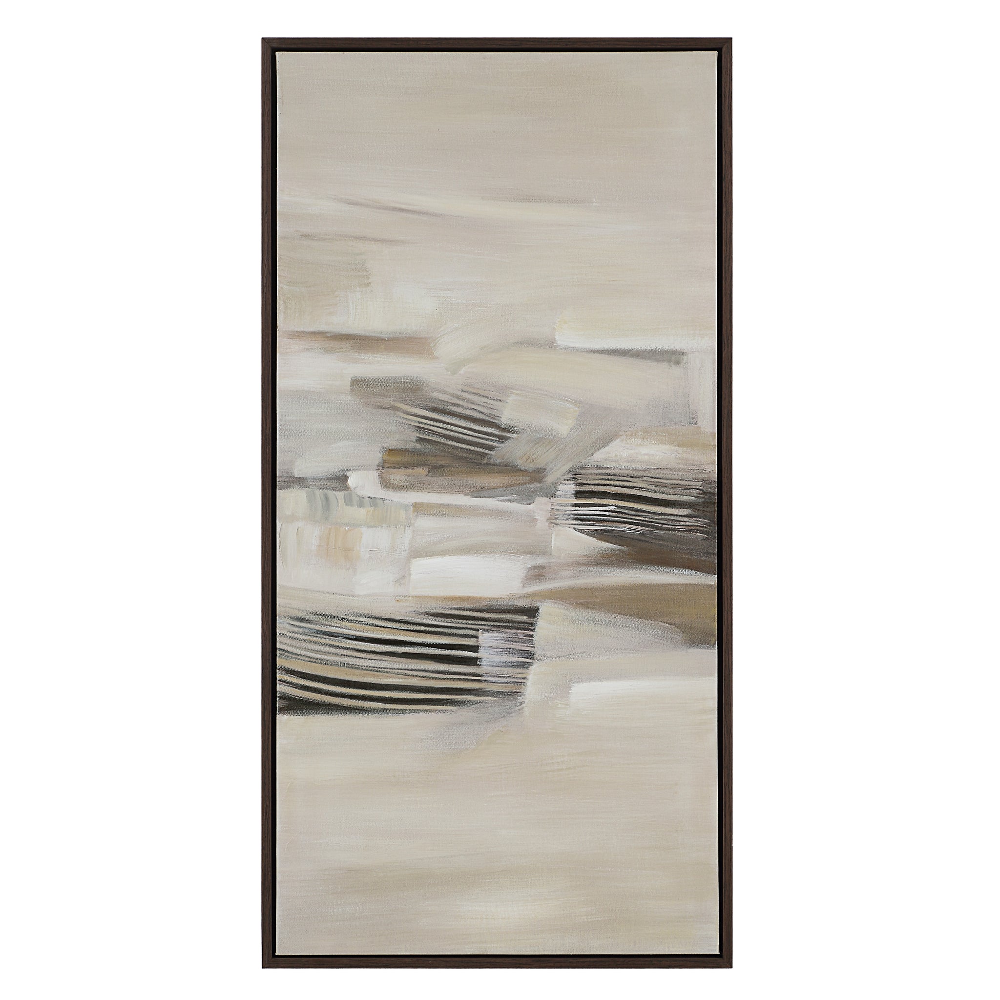 Lux canvas art by Renwil in a single panel design with soft beige and gray tones.
