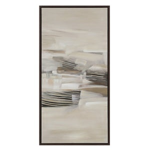 Lux canvas art by Renwil in a single panel design with soft beige and gray tones.