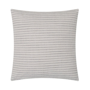 Lauren pillow with a light beige background and thin gray stripes