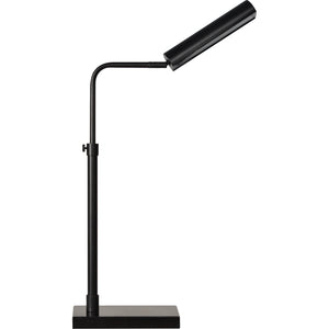 Fabolia Table Lamp in black, showcasing an adjustable arm and modern design.