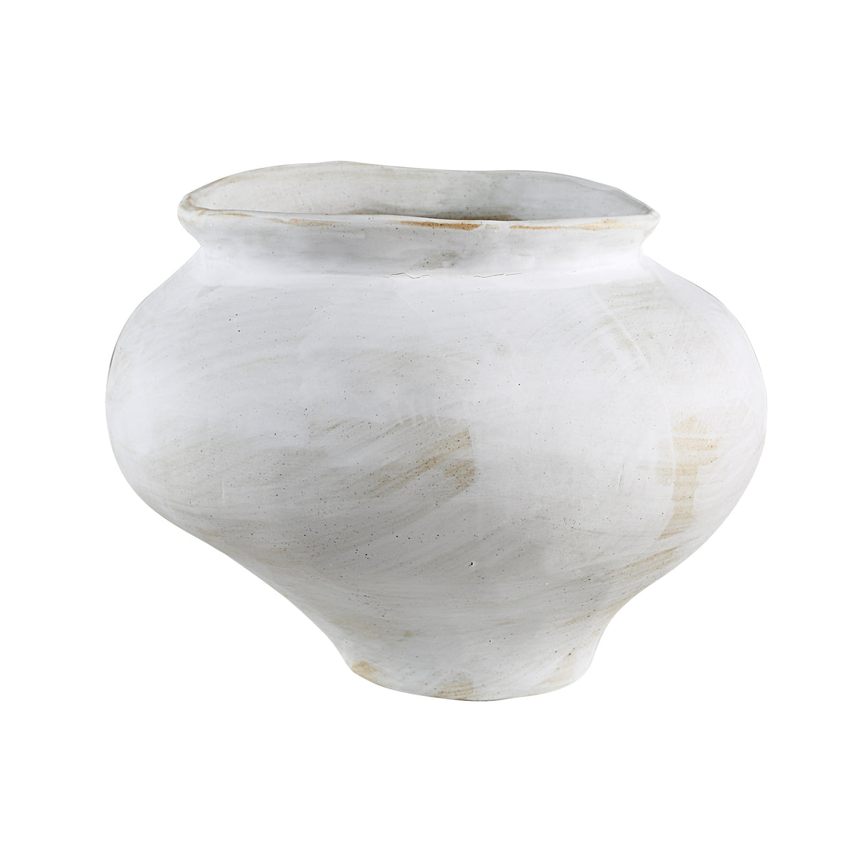 Ella vase by Renwil, white ceramic with a smooth, rounded shape and subtle texture.