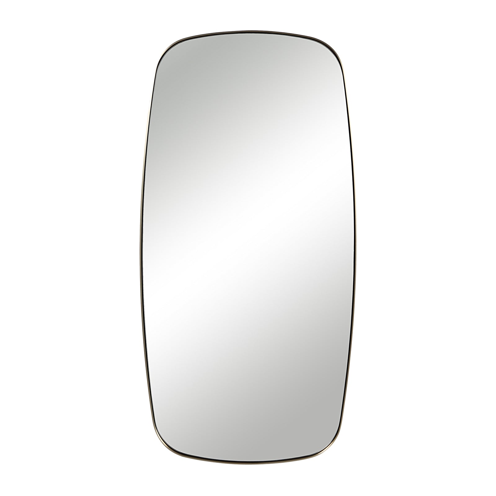 Jacossa mirror with a sleek, rounded rectangular shape and a thin black frame