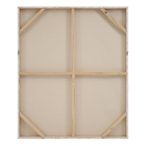 Back view of Fallbrook Canvas Art showing wooden frame structure