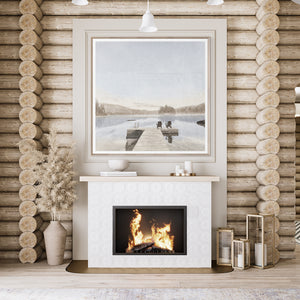 angle view of Idyllic Lake luxury Artwork